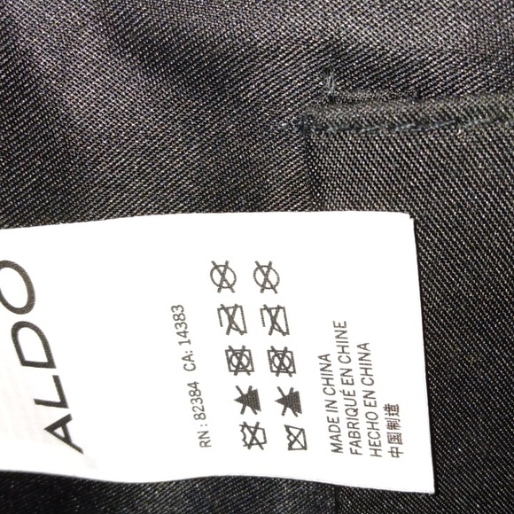 Aldo women's black faux leather envelope size with long chain purse - Picture 11 of 16